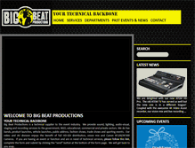 Tablet Screenshot of bigbeat.co.za